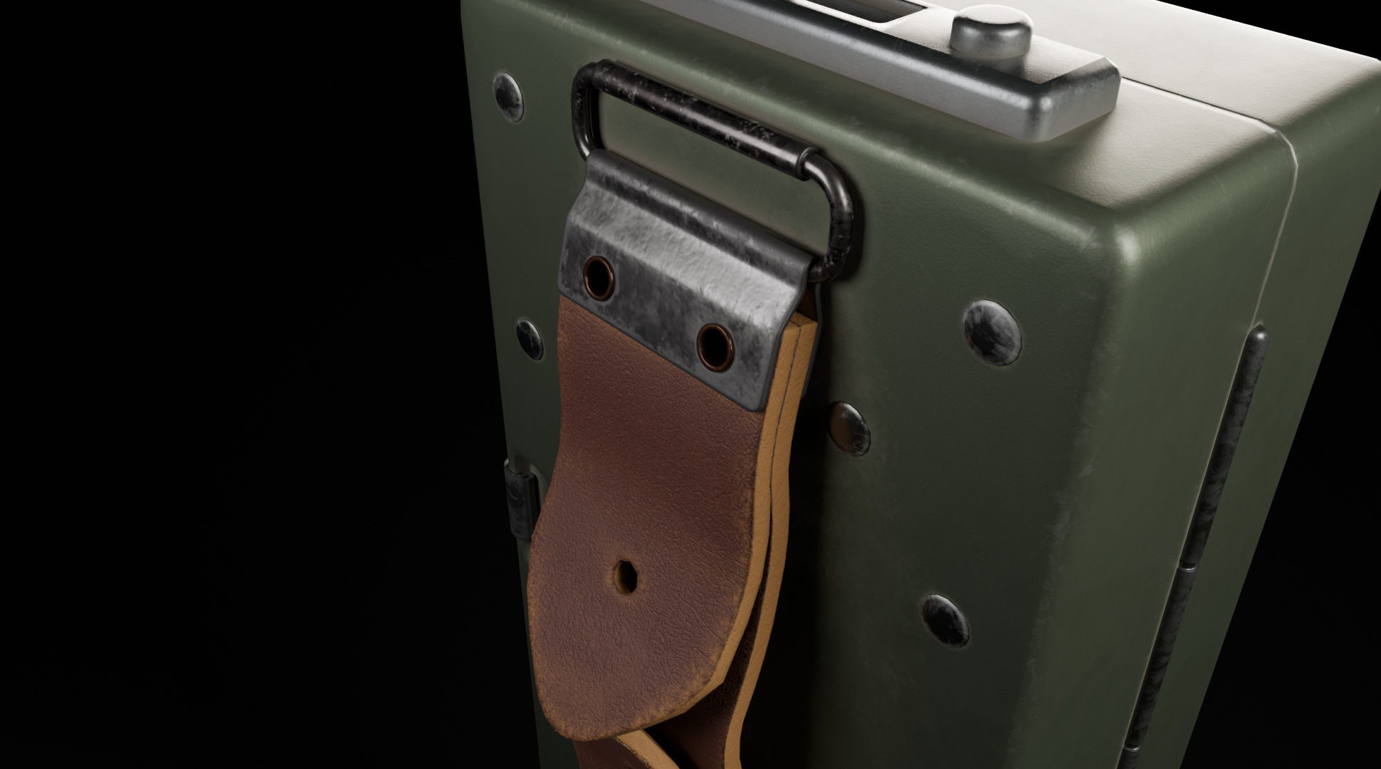 Flashlight Low-poly 3D model_4