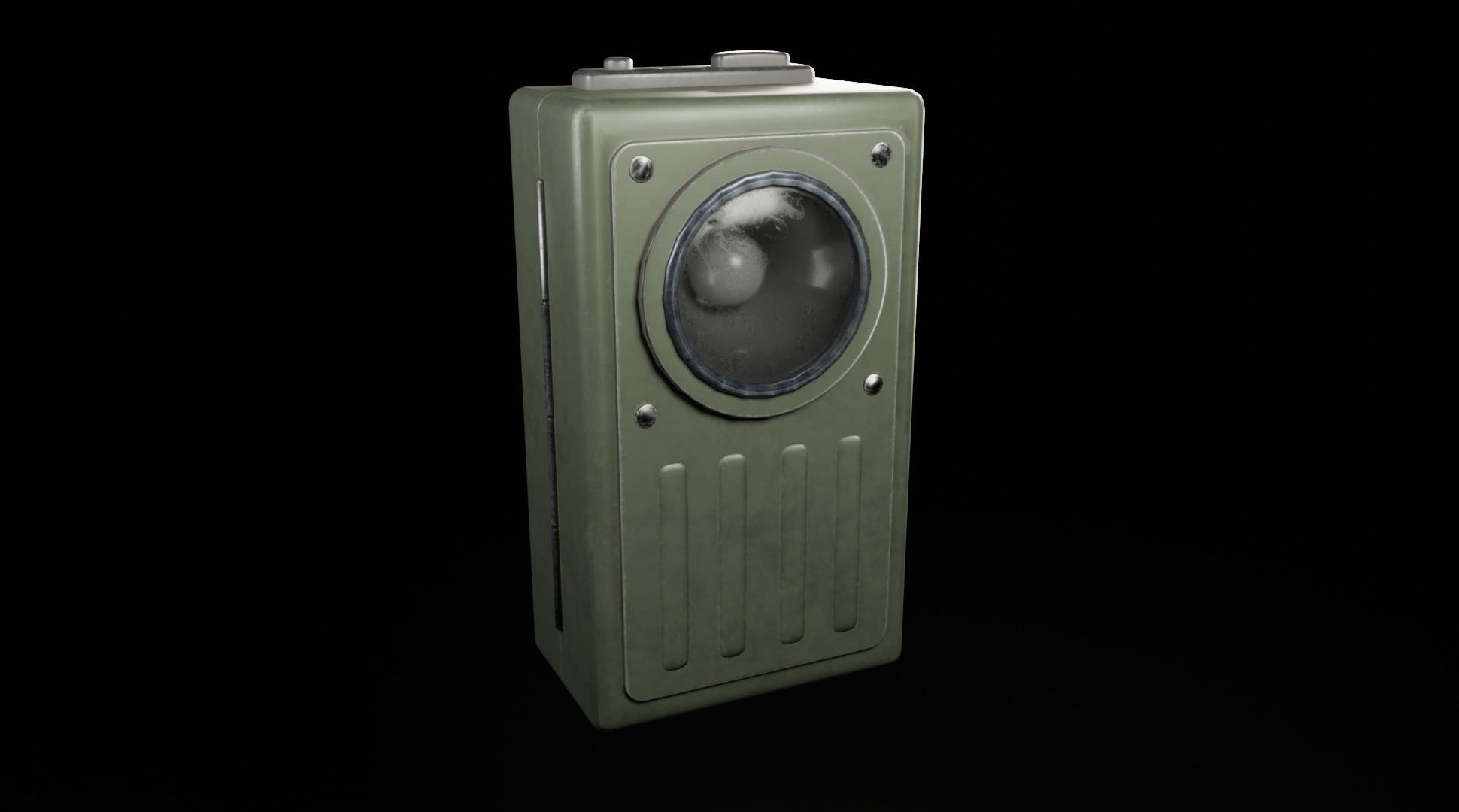 Flashlight Low-poly 3D model_1