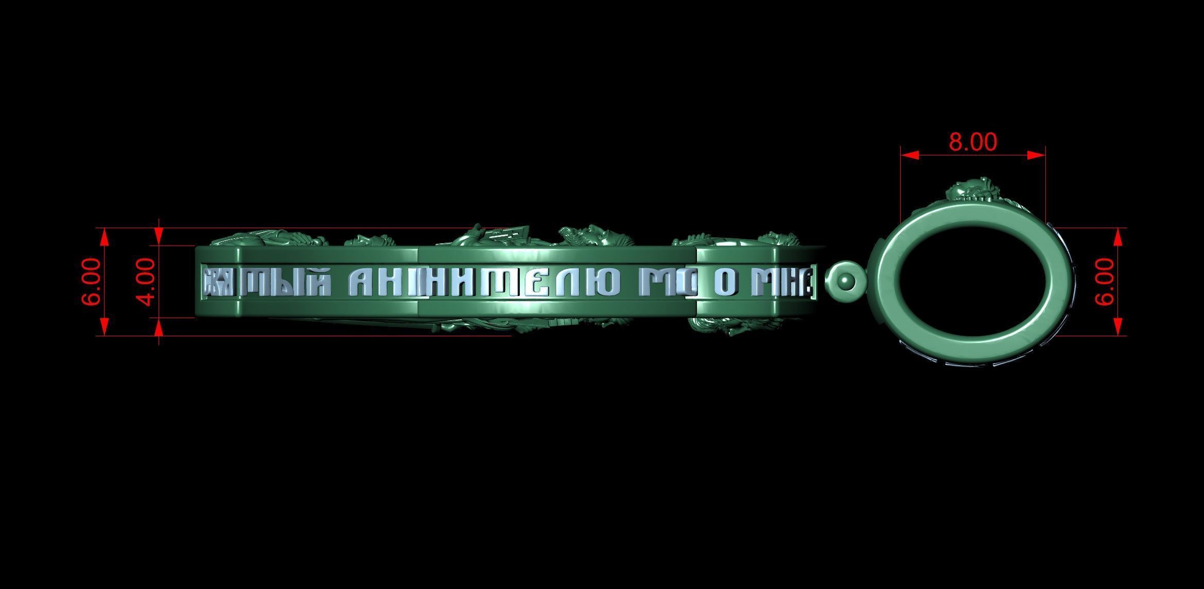 Pantocrator Jesus Christ Guardian Angel and Saints Cross 3D print model_12