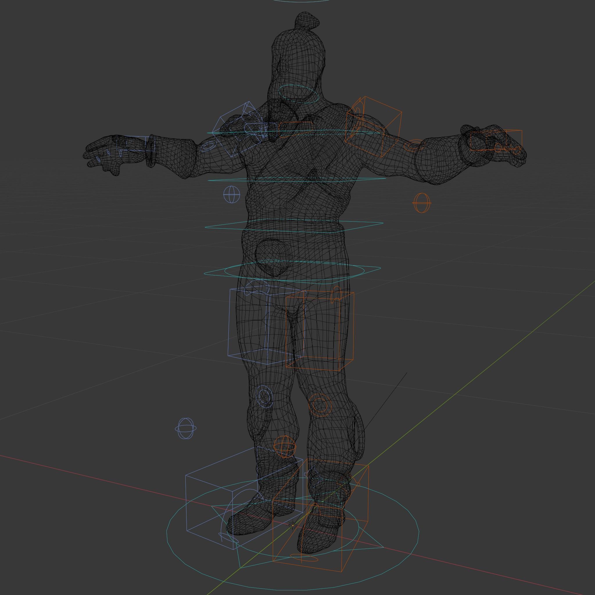 Warrior Bearded Gladiator Rigged and Animated D Character Model Low-poly 3D model_6