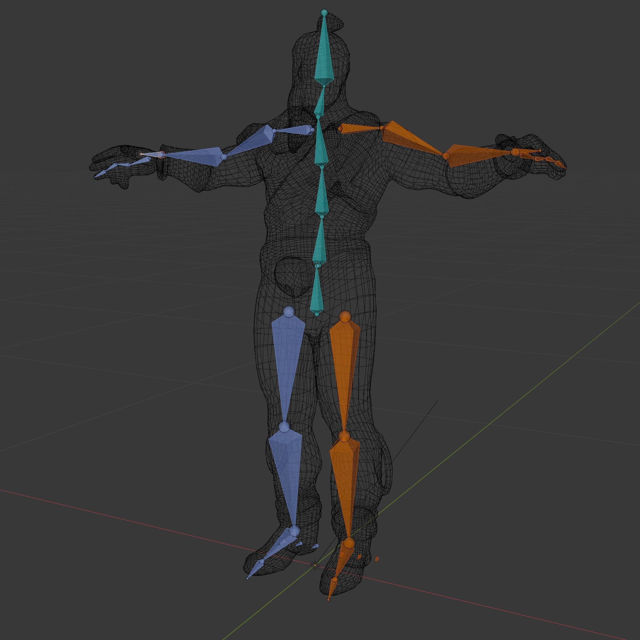 Warrior Bearded Gladiator Rigged and Animated D Character Model Low-poly 3D model_7