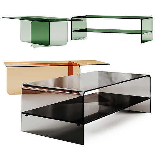 Kave Home Zaren and Burano Coffee Tables 3D model