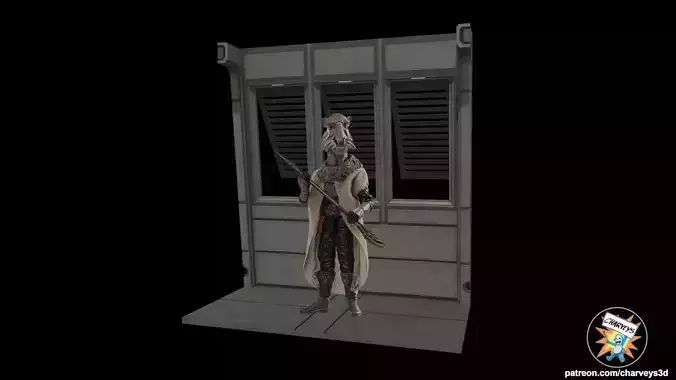  Star Wars Jabbas Sail Barge Interior Diorama for action figures