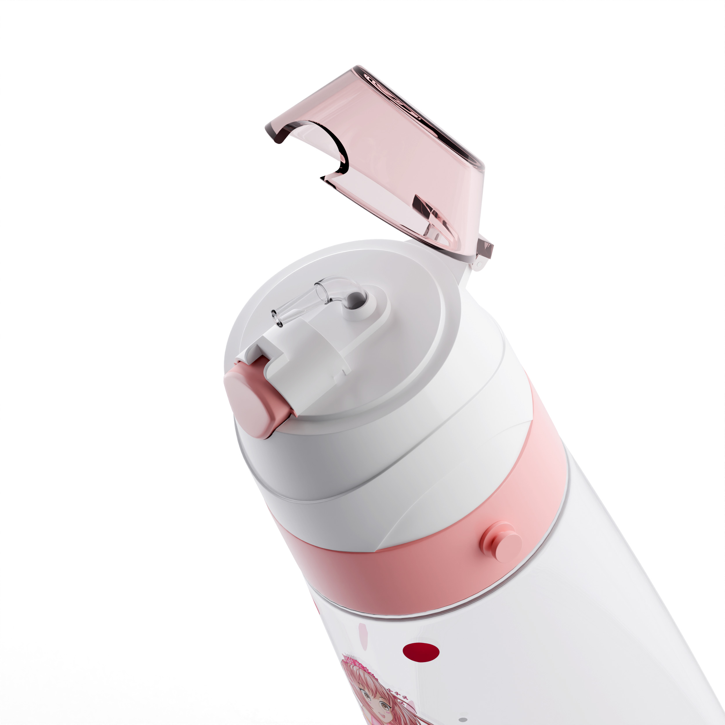 Kids Thermos Water Bottle 3D Model STL  FBX OBJ GLB BLEND 3D model_4