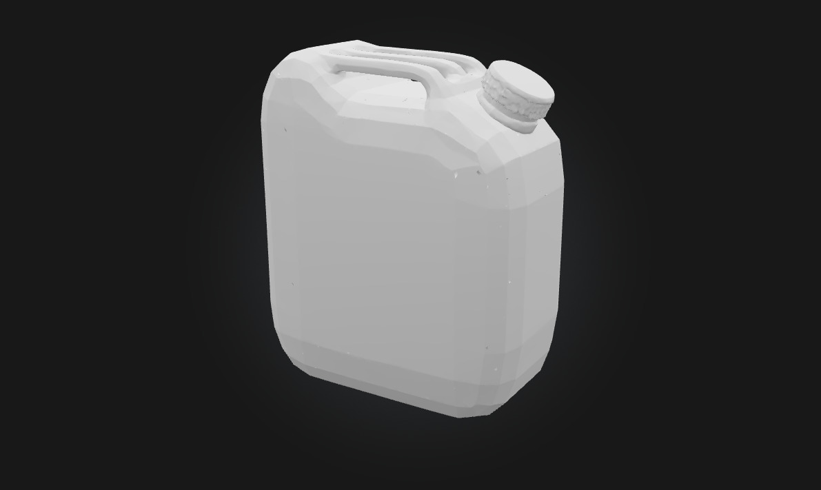 Rusty Fuel Canister  Vintage Industrial Container Model 3D model_5