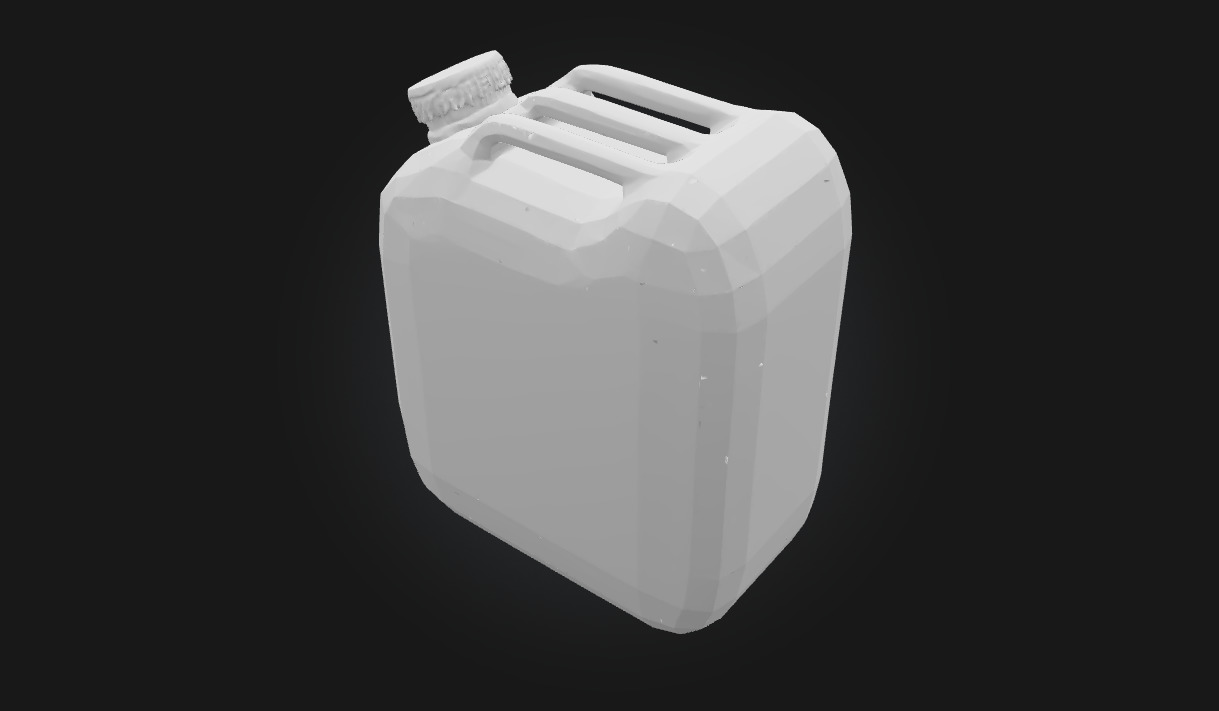 Rusty Fuel Canister  Vintage Industrial Container Model 3D model_6