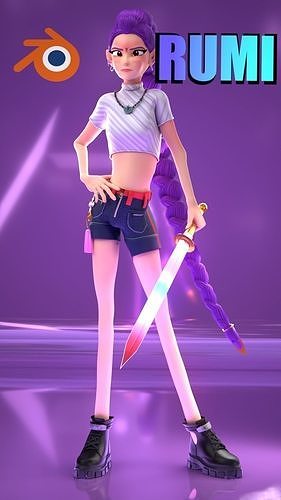 Rumi - K Pop Demon Hunters 3D model