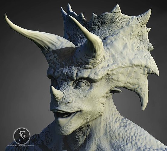 Trikeman  Guardian of the Verdant Horn 3D print model