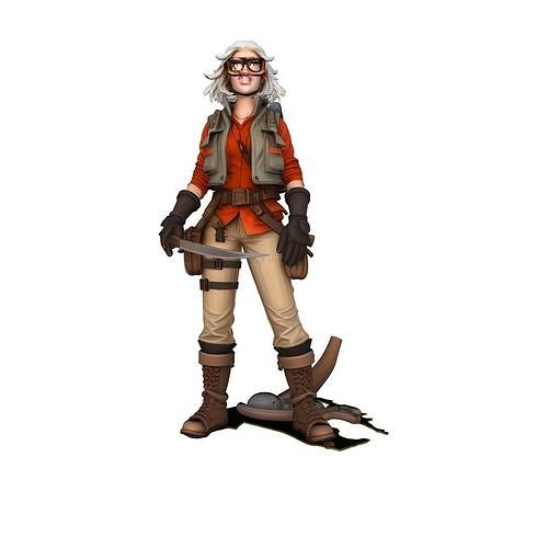 Desert Nomad Elder Explorer 3D Character Model  Low-poly 3D model