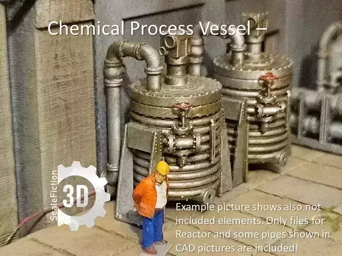 Chemical Process Vessel - H0 Scale