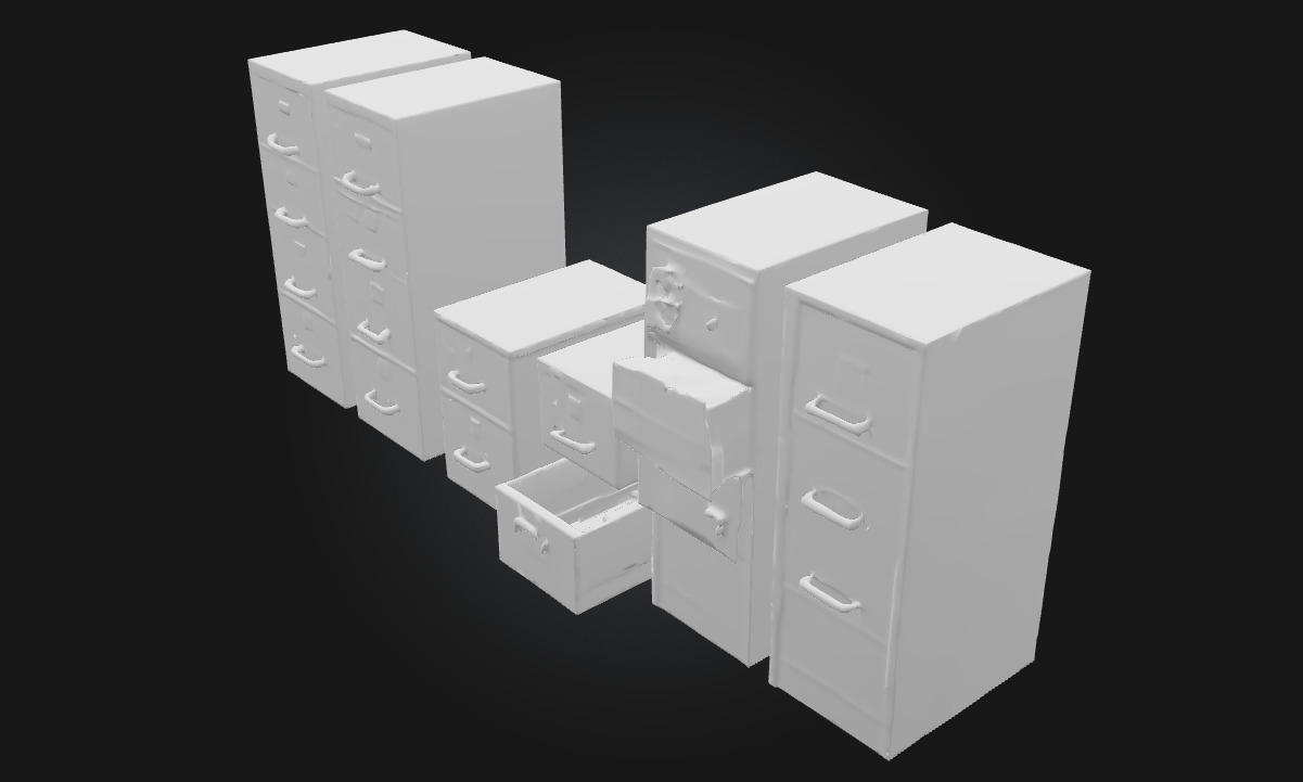 File Cabinet Collection Organized Storage for Office 3D model_5
