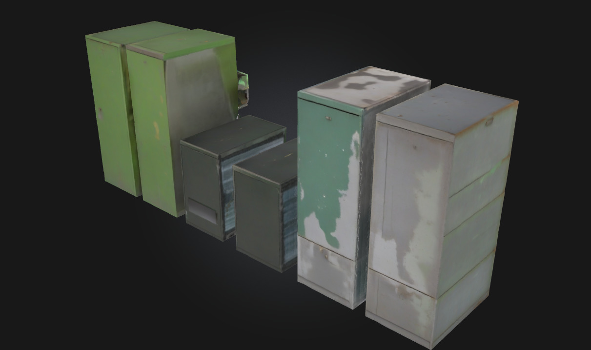 File Cabinet Collection Organized Storage for Office 3D model_2