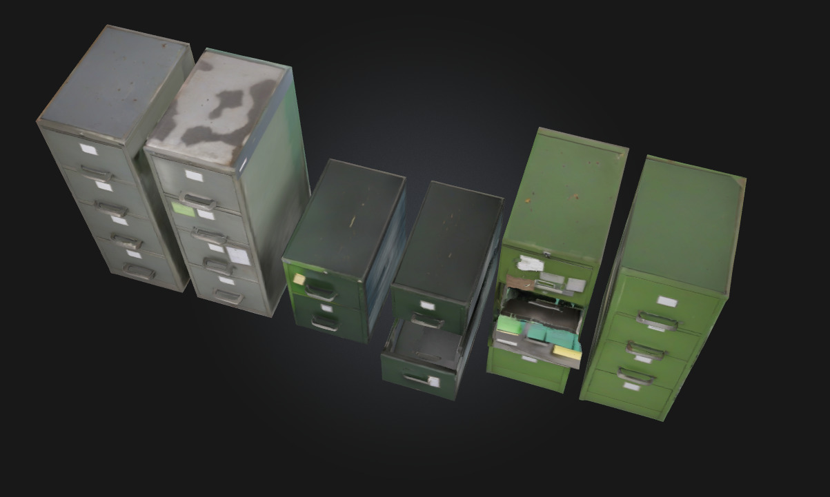 File Cabinet Collection Organized Storage for Office 3D model_3