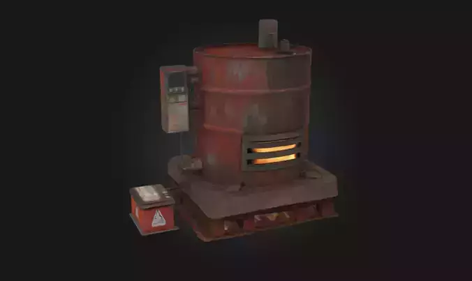 Rustic Heater  Cozy Vintage Heating Solution