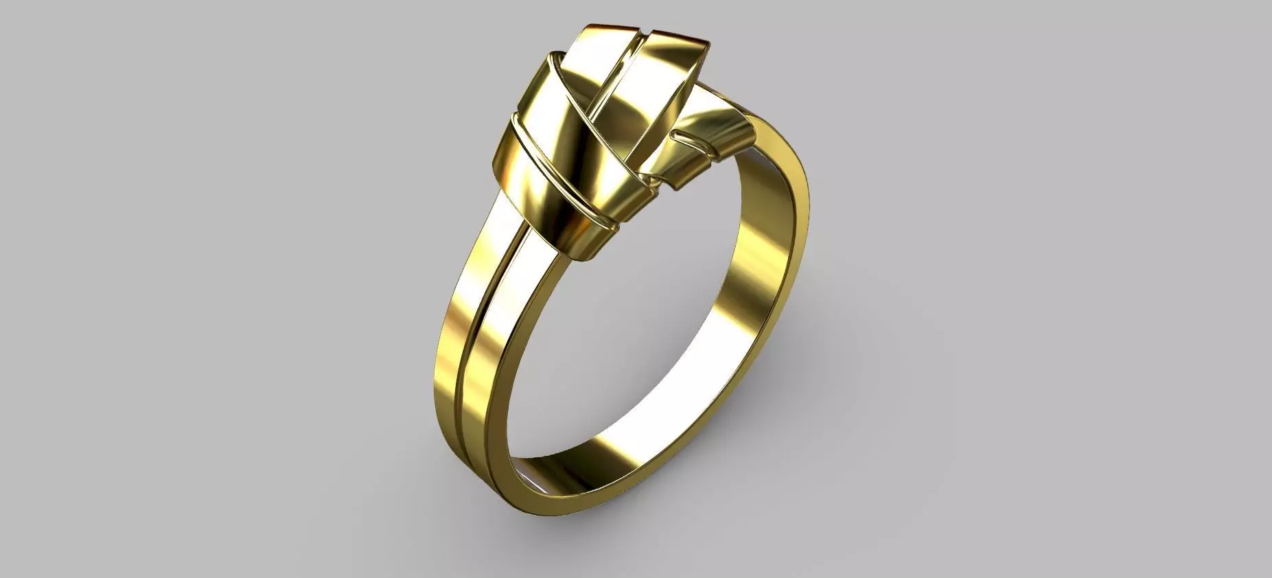 Double Knot Ring 3D print model