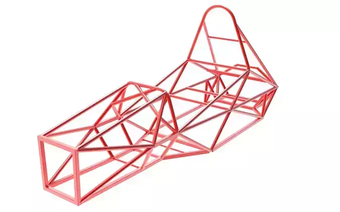 Formula SAE Chassis CAD Model Ready for FEA and Customization