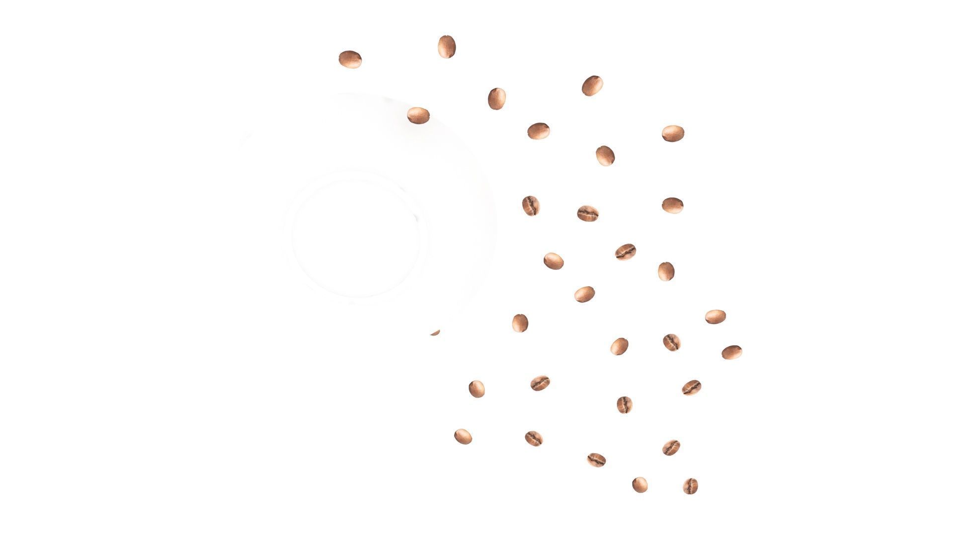 Cup of Coffee With Coffee Beans 3D model_13