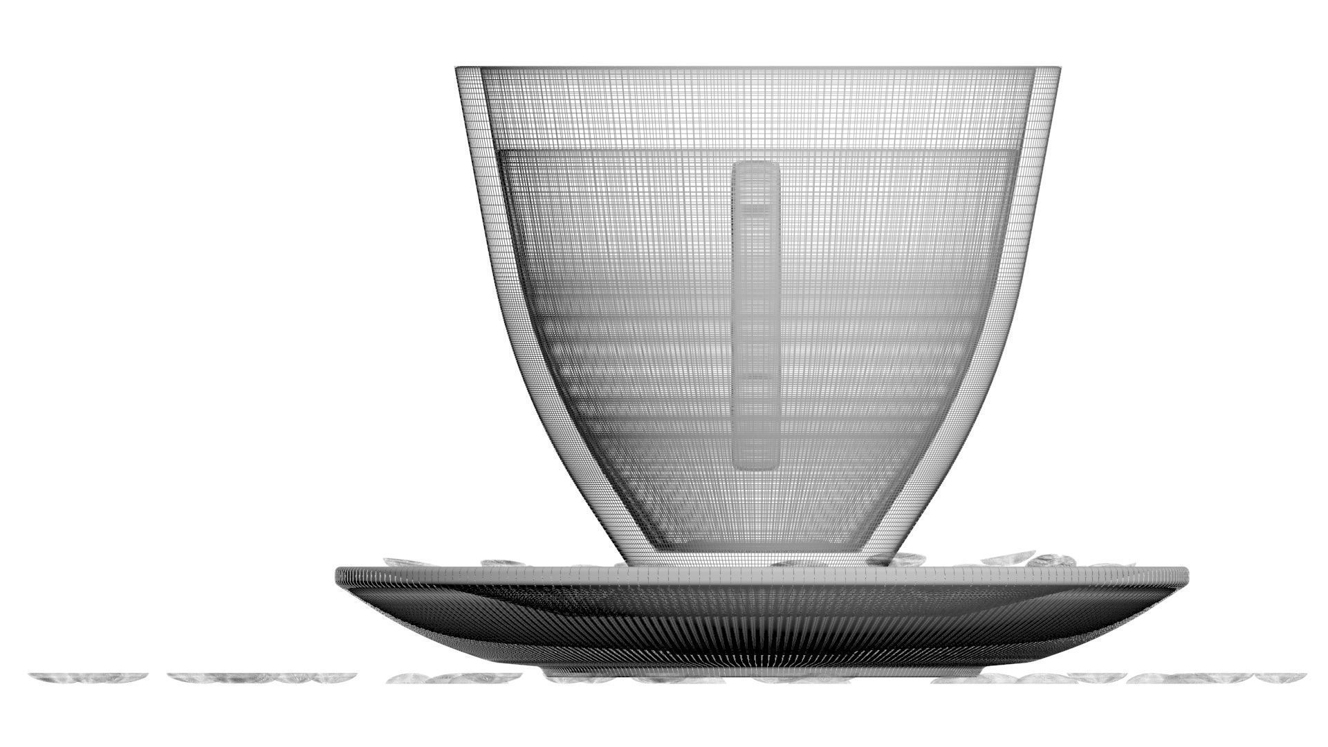 Cup of Coffee With Coffee Beans 3D model_32