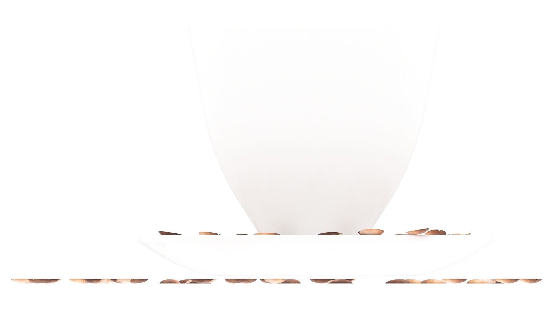 Cup of Coffee With Coffee Beans 3D model_20