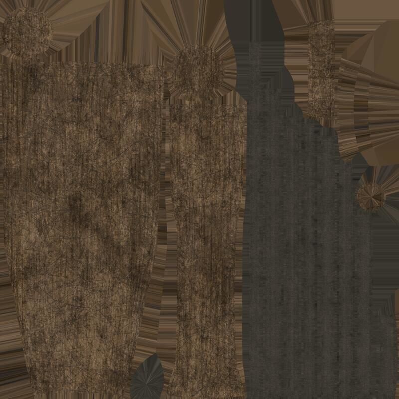 Post Apocalyptic BaseBall Bat Low-poly 3D model_20