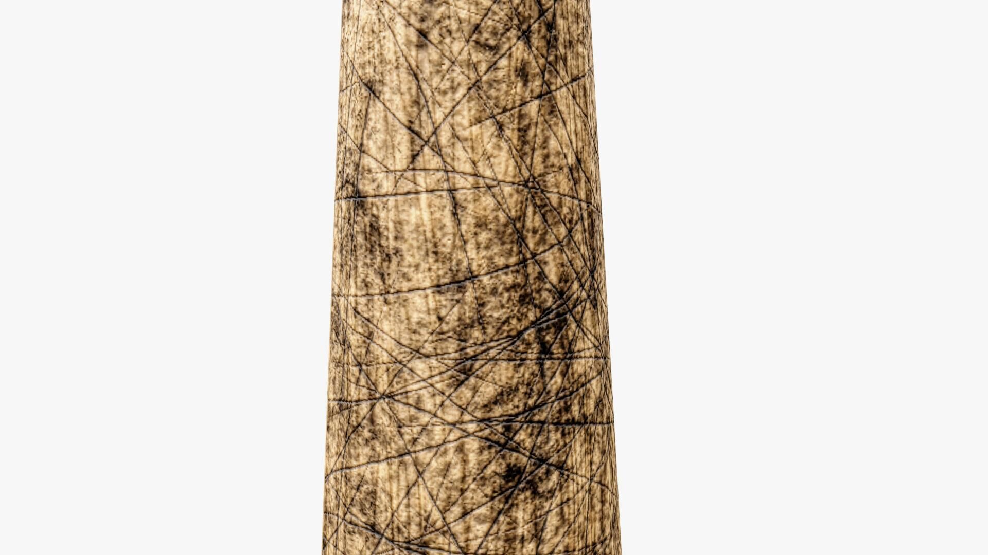 Post Apocalyptic BaseBall Bat Low-poly 3D model_11