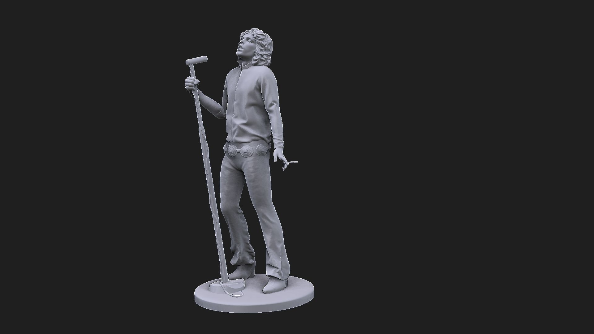 Jim Morrison figure 3D print model_11