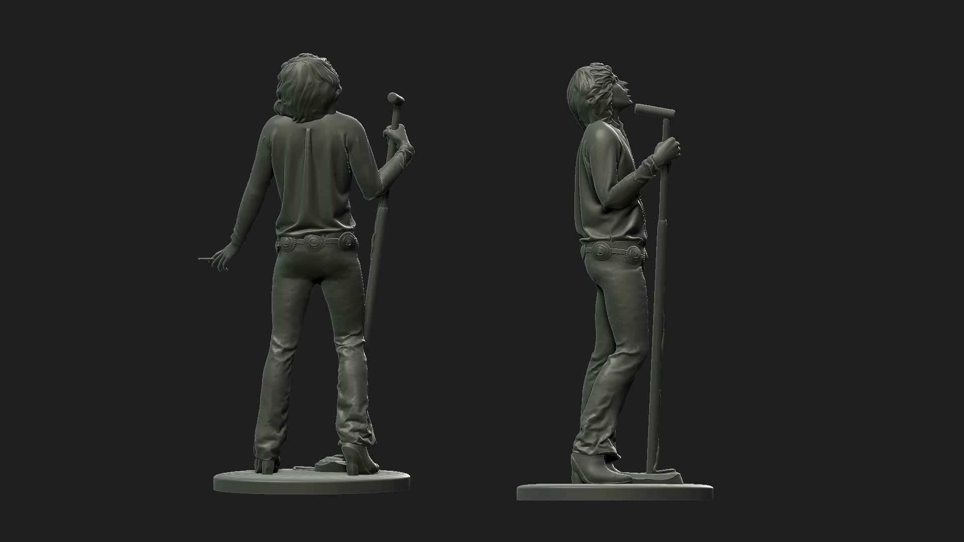 Jim Morrison figure 3D print model_5