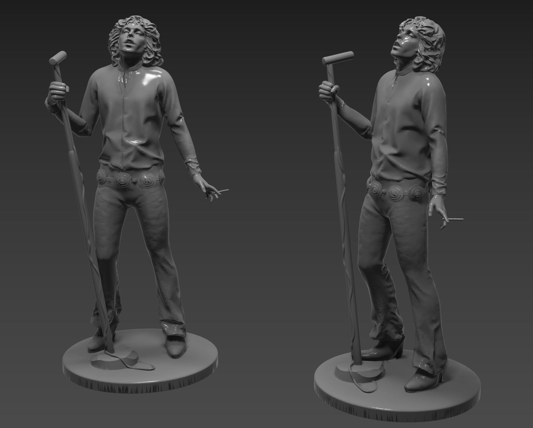 Jim Morrison figure 3D print model_8