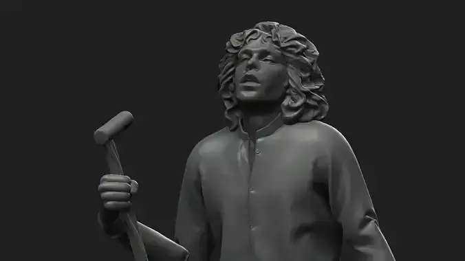 Jim Morrison figure 3D print model