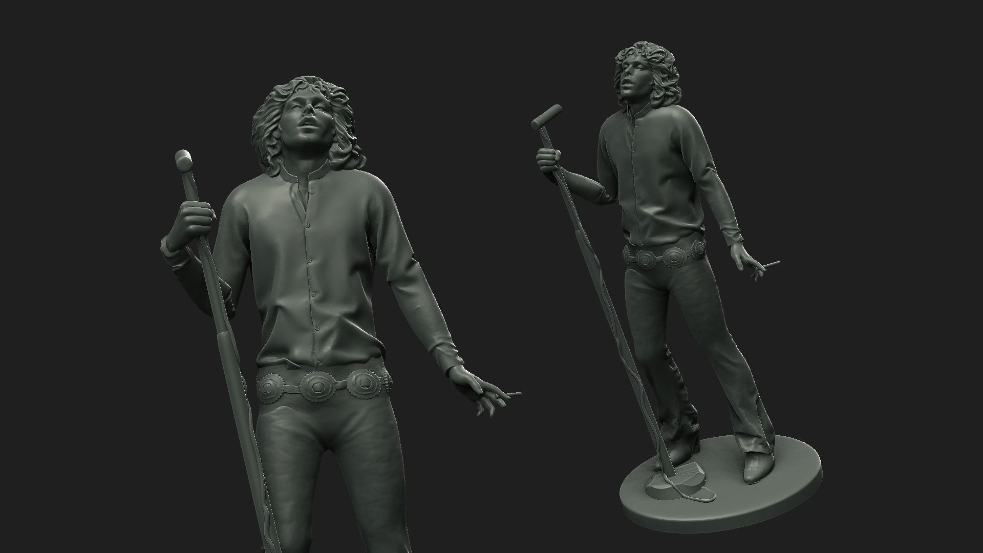 Jim Morrison figure 3D print model_6