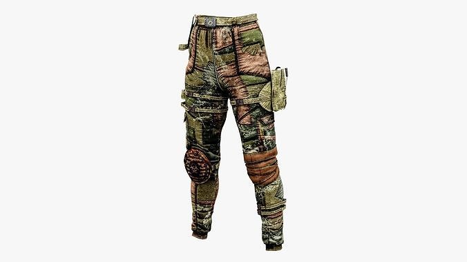 Post Apocalyptic Pants Low-poly 3D model
