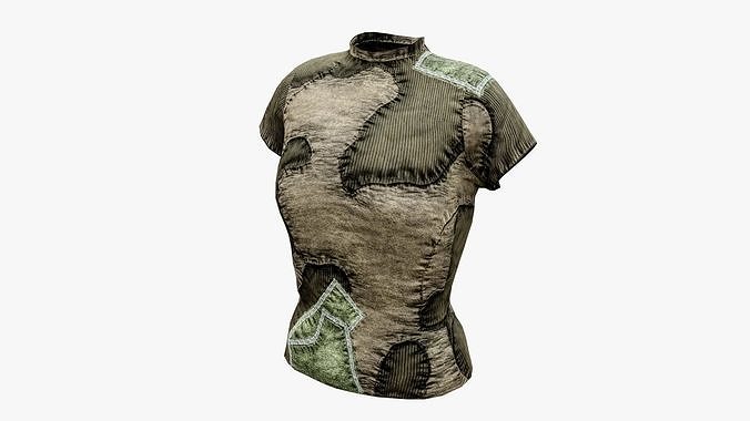 Post Apocalyptic Shirt Low-poly 3D model