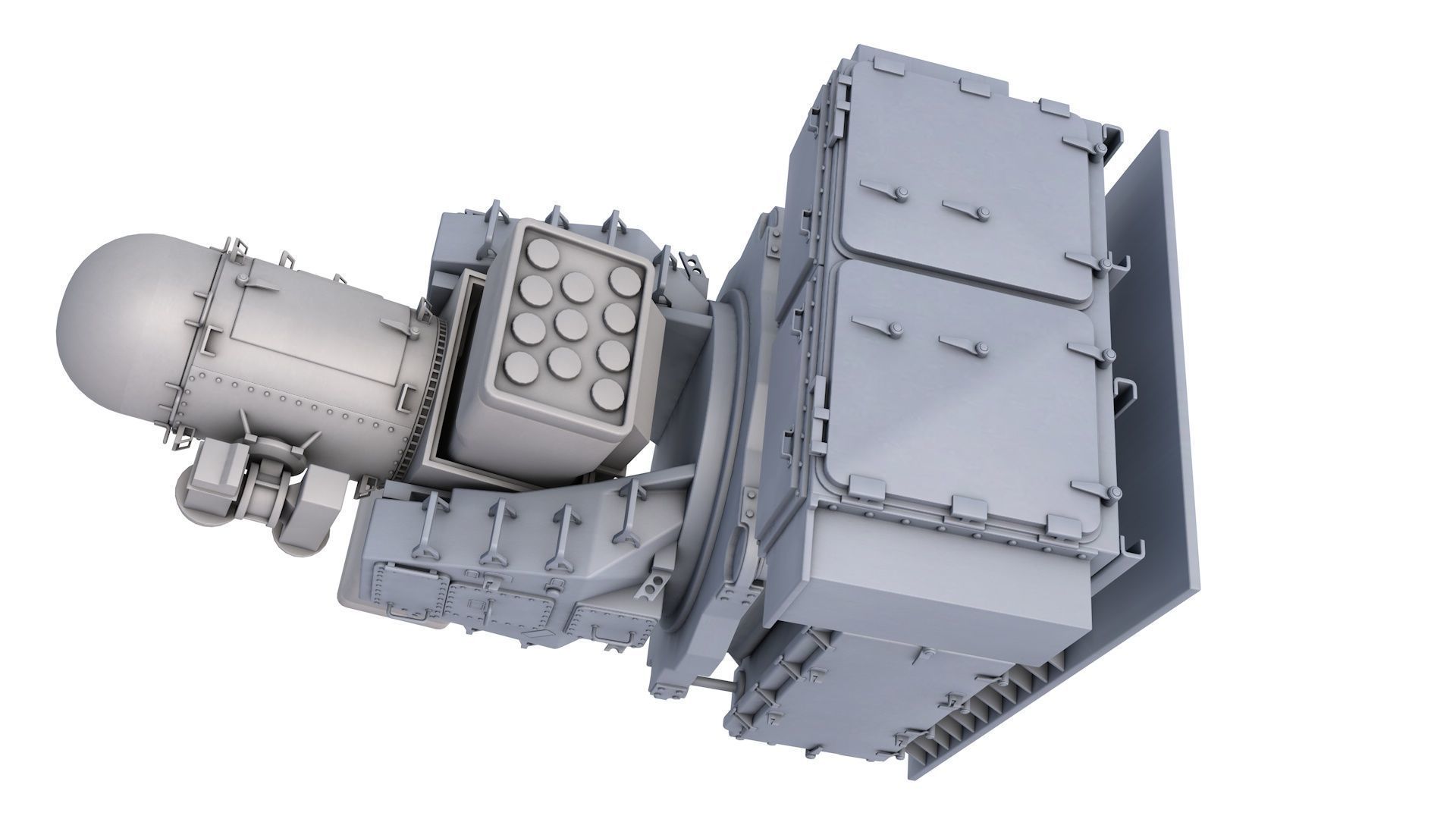 SeaRAM Ship Defense System 3D model_1