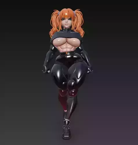 Sexy Woman Latex redhair