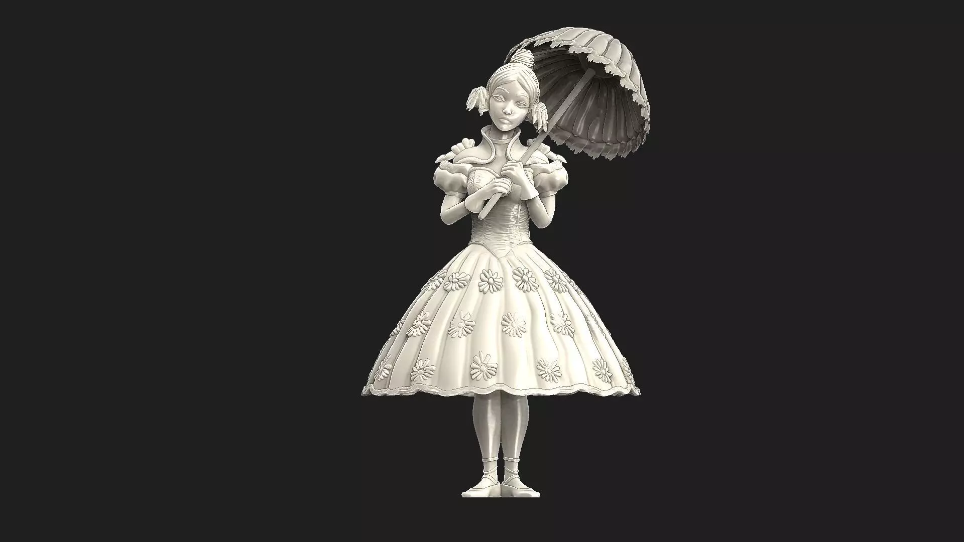 umbrellagirl  3D print model_0