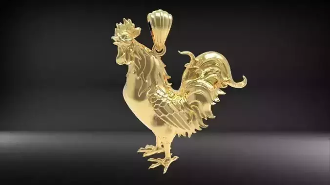 Rooster Chicken Pendant