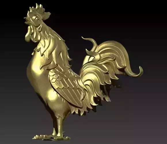 Rooster Chicken Pendant  3D print model