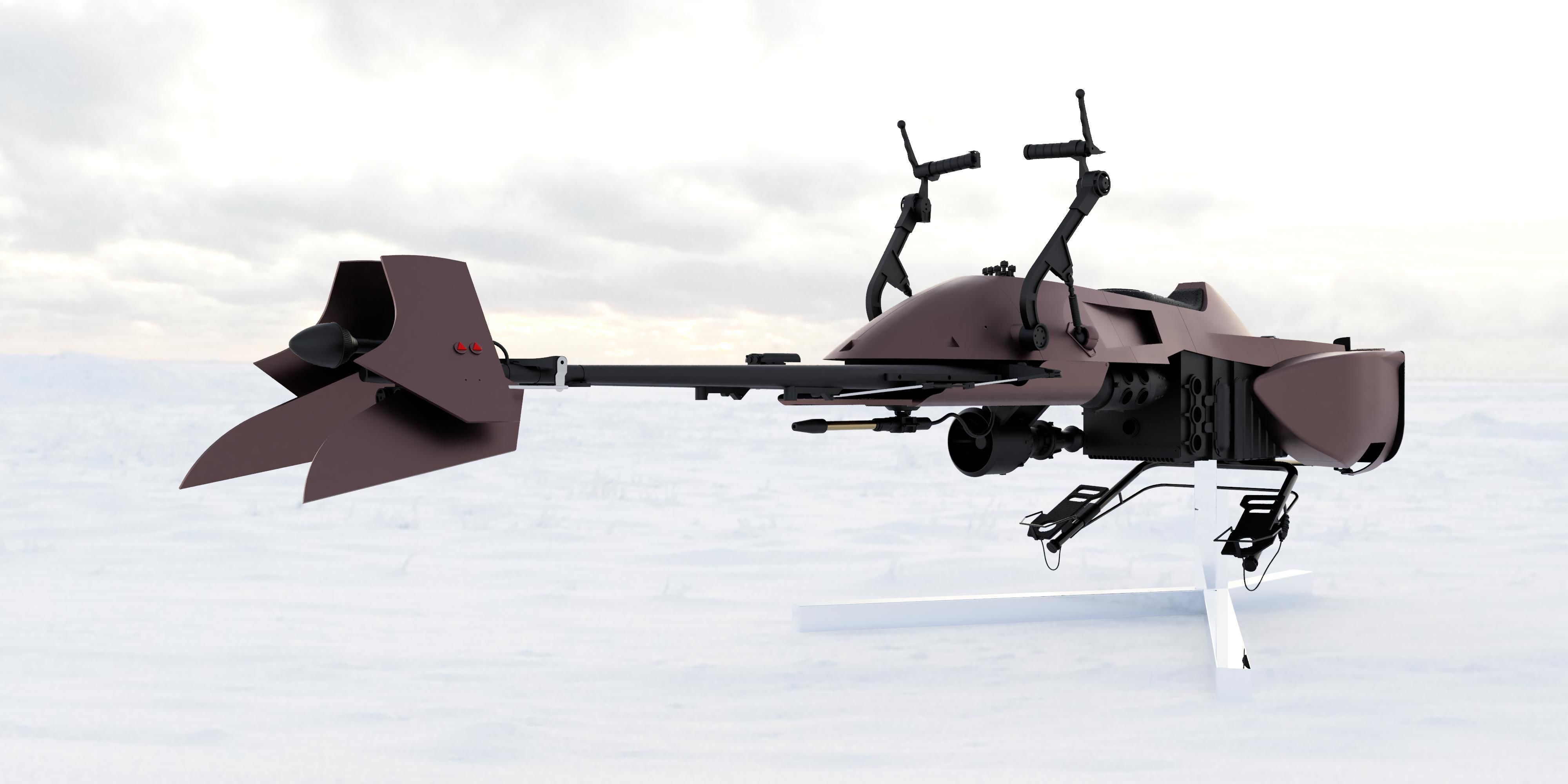 74z Speeder Bike  Full Scale ROTJ 3D print model_0