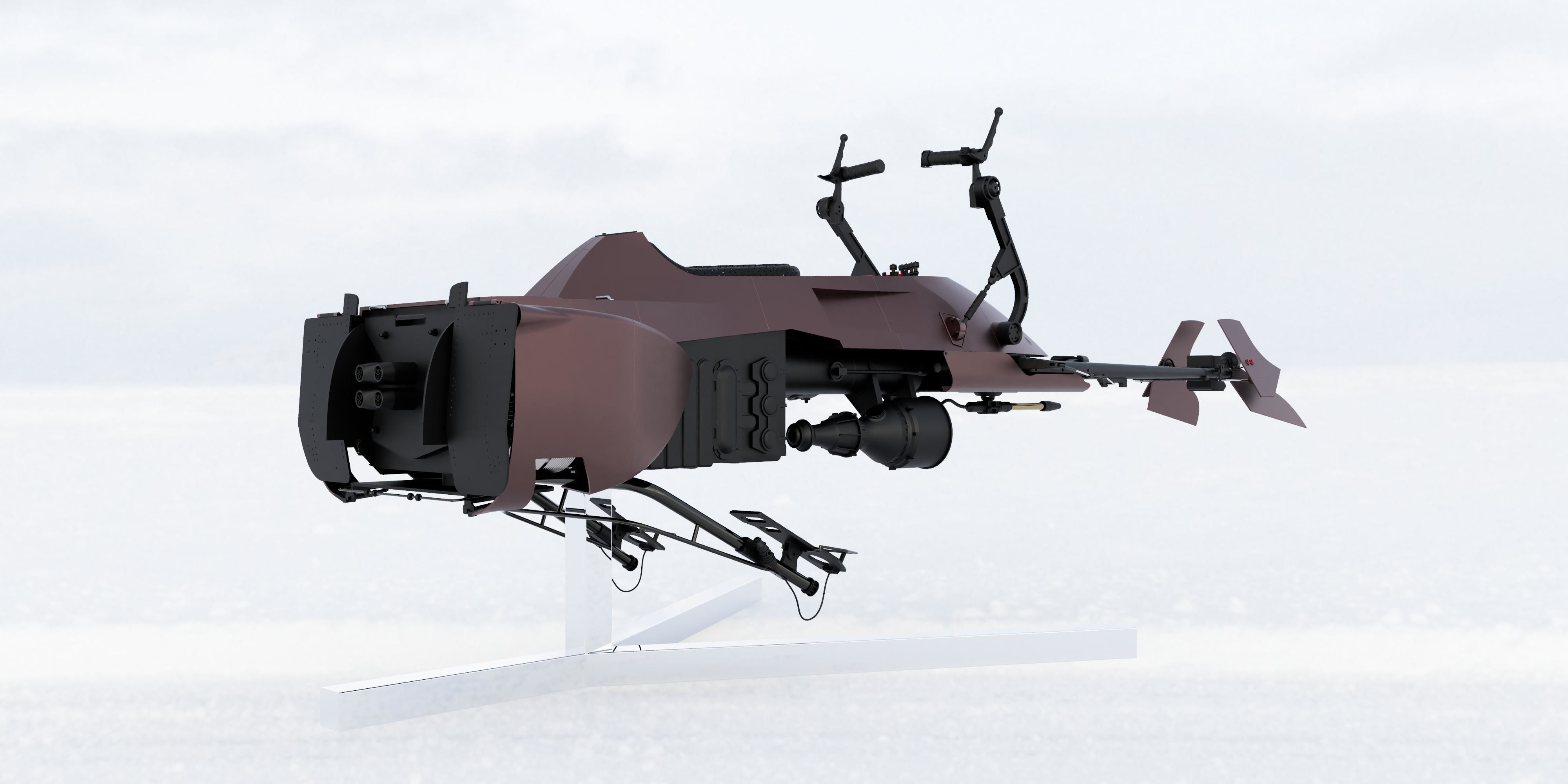 74z Speeder Bike  Full Scale ROTJ 3D print model_5