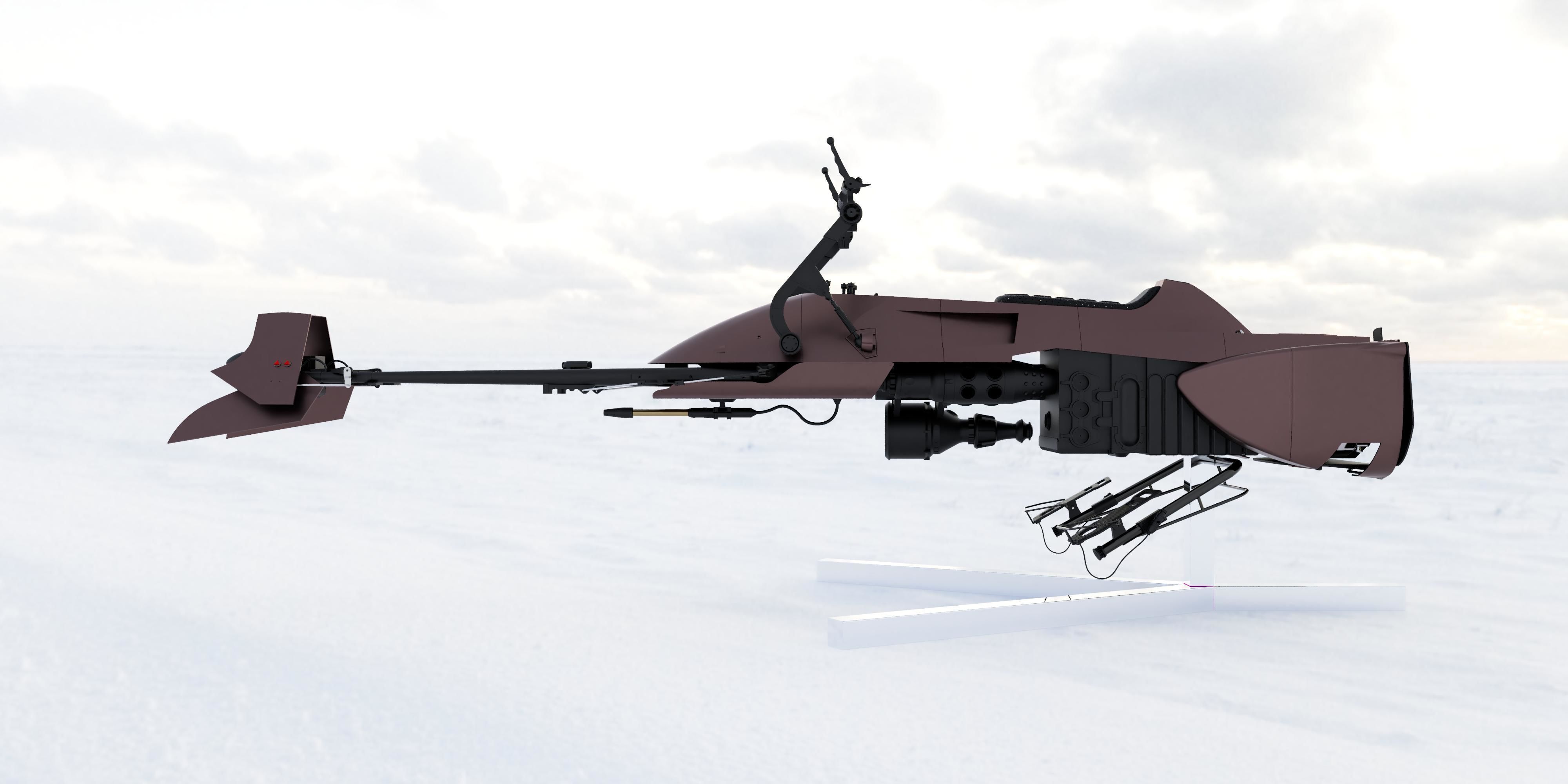 74z Speeder Bike  Full Scale ROTJ 3D print model_2