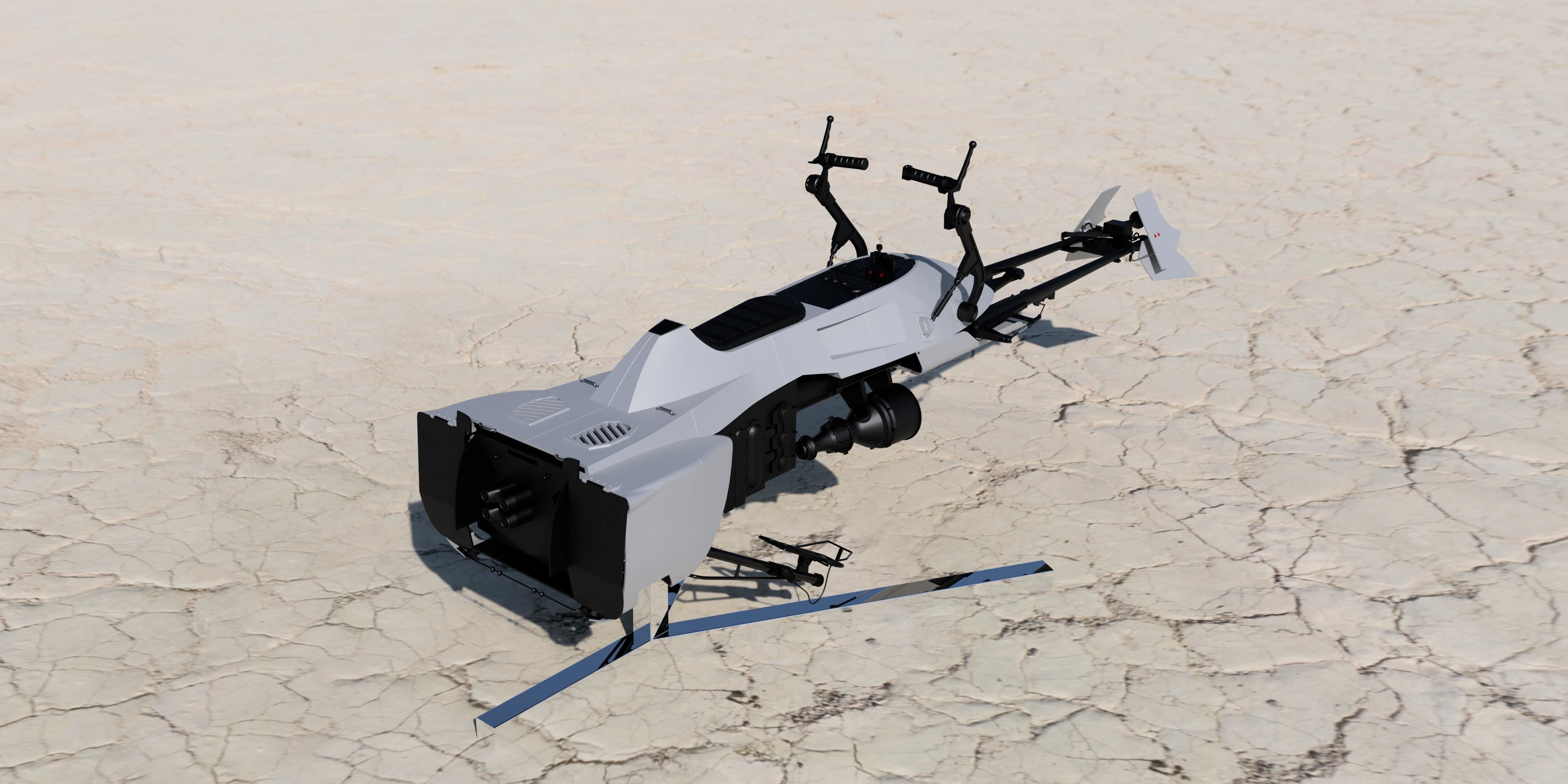 74z Speeder Bike  Full Scale ROTJ 3D print model_12
