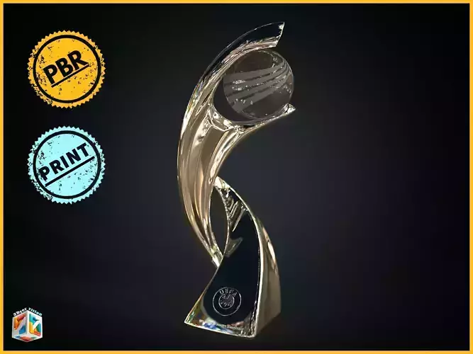 UEFA Womens Euro football trophy Award - football soccer