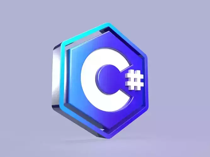 C Sharp 3D Model  C Sharp - Logo Download Free 3D 