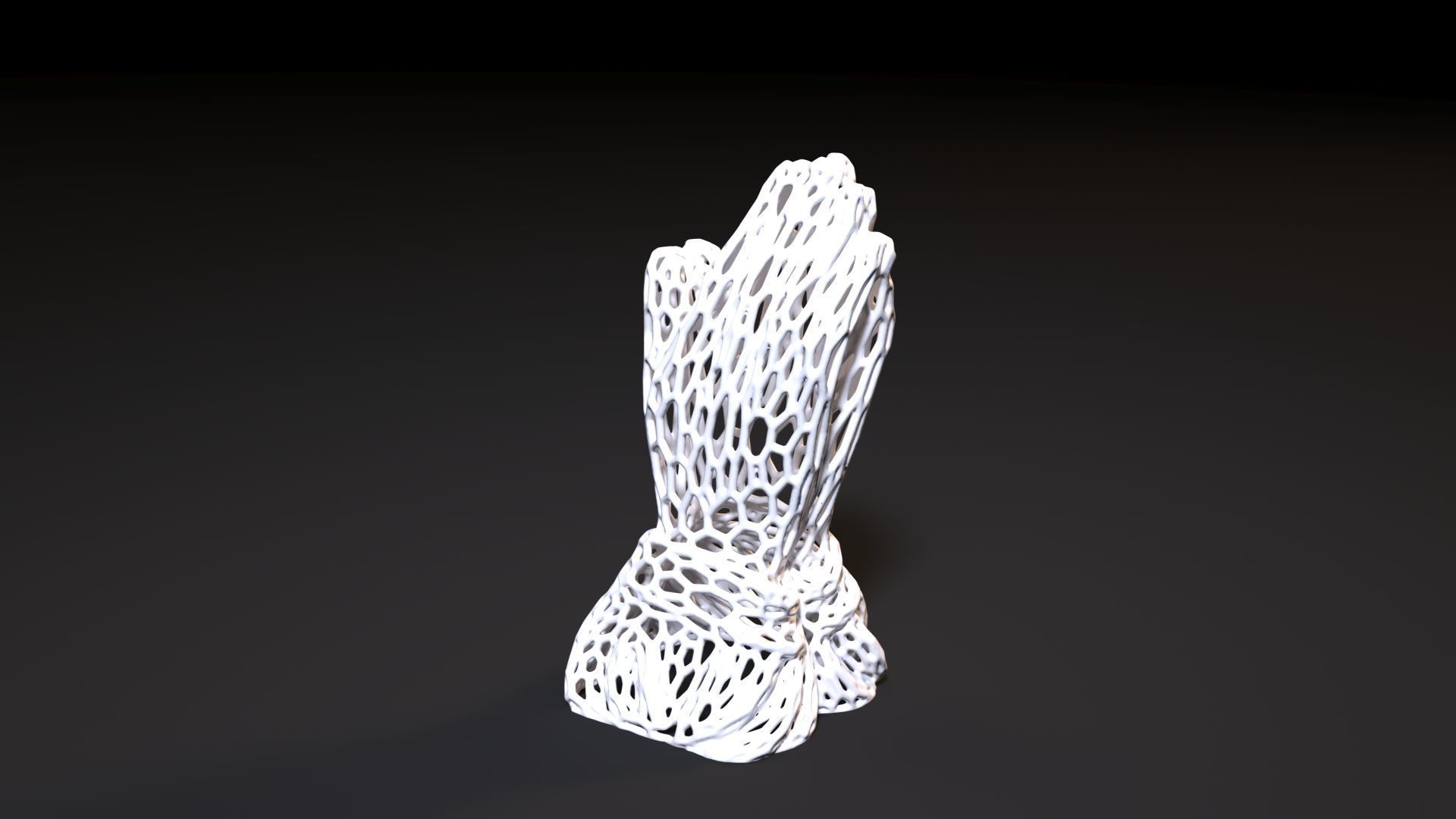 Praying Hands Voronoi 3D print model_6