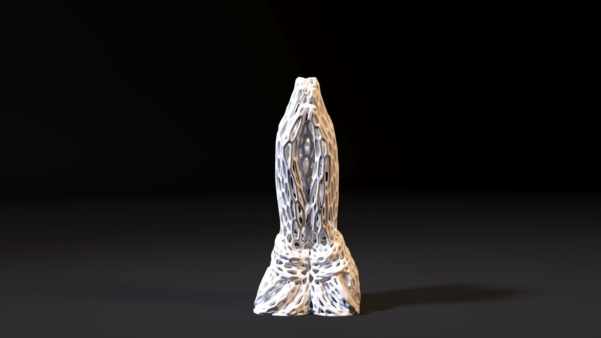 Praying Hands Voronoi 3D print model_7