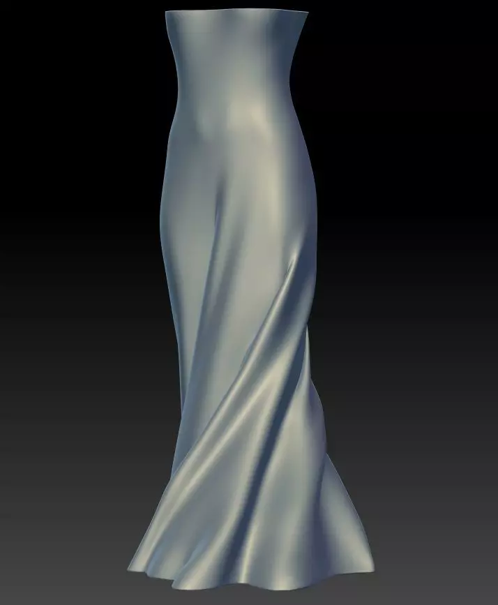 Turn around Dress vase base V2 3D print model