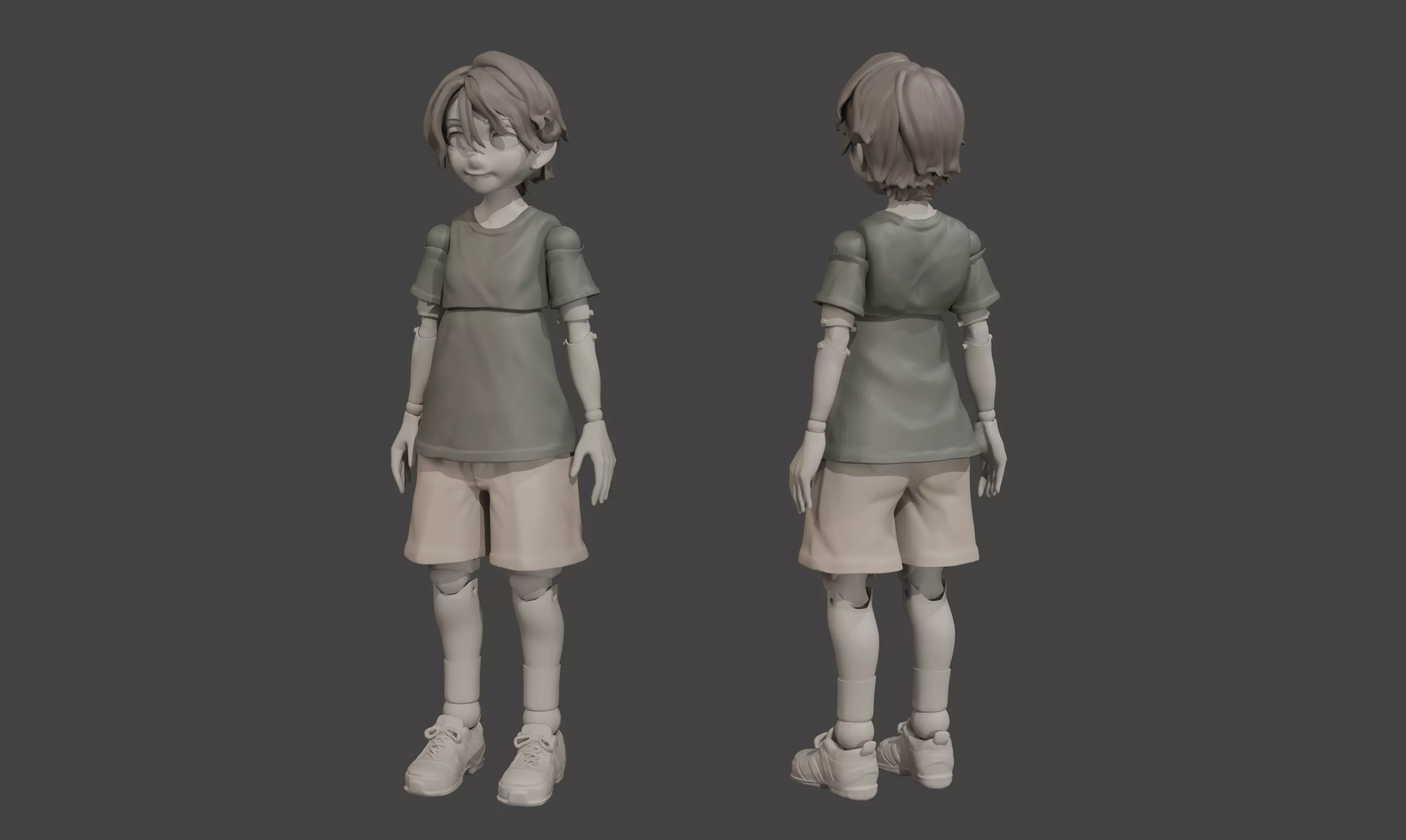 Anime Boy Shota - Resin Action Figure - Statue - Anime figure 3D print model_0