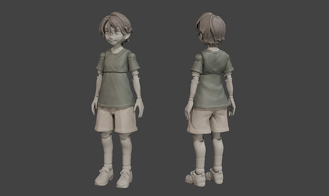 Anime Boy Shota - Resin Action Figure - Statue - Anime figure 3D print model