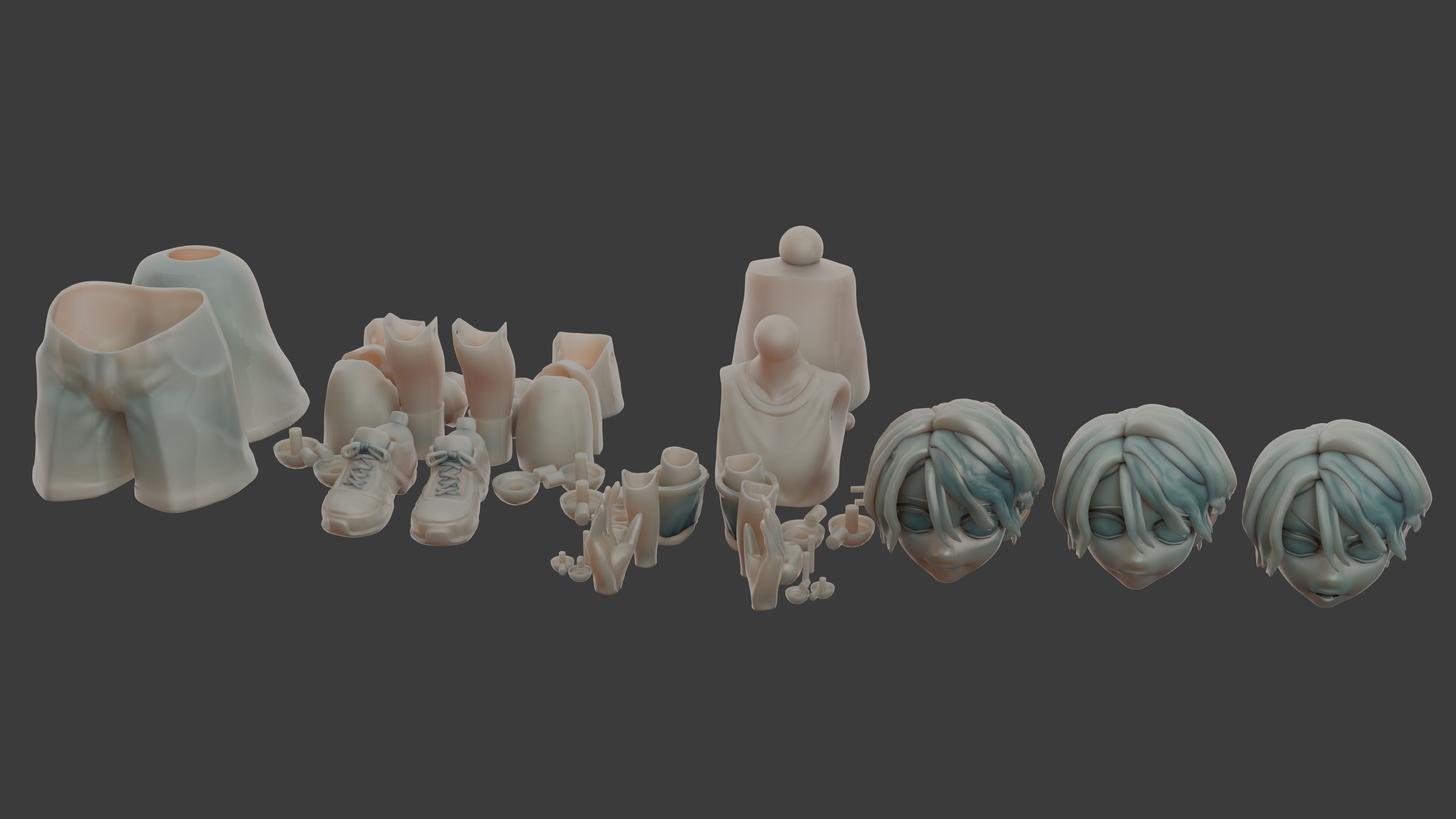 Anime Boy Shota - Resin Action Figure - Statue - Anime figure 3D print model_1