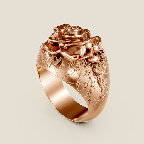 Flower Ring Luxury 3D print model